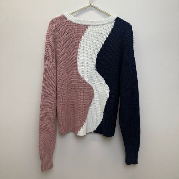 Peter Som x RTR Pink and Blue Colorblock Sweater💙 - Picture 7 of 9